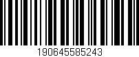 Código de barras (EAN, GTIN, SKU, ISBN): '190645585243'