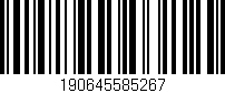 Código de barras (EAN, GTIN, SKU, ISBN): '190645585267'
