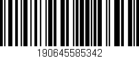 Código de barras (EAN, GTIN, SKU, ISBN): '190645585342'