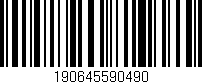 Código de barras (EAN, GTIN, SKU, ISBN): '190645590490'