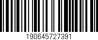 Código de barras (EAN, GTIN, SKU, ISBN): '190645727391'