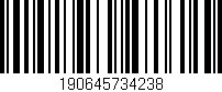 Código de barras (EAN, GTIN, SKU, ISBN): '190645734238'