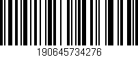 Código de barras (EAN, GTIN, SKU, ISBN): '190645734276'