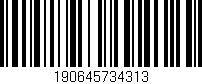 Código de barras (EAN, GTIN, SKU, ISBN): '190645734313'