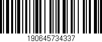 Código de barras (EAN, GTIN, SKU, ISBN): '190645734337'