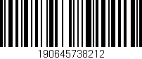 Código de barras (EAN, GTIN, SKU, ISBN): '190645738212'