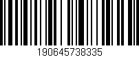 Código de barras (EAN, GTIN, SKU, ISBN): '190645738335'