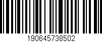 Código de barras (EAN, GTIN, SKU, ISBN): '190645738502'