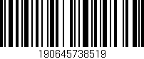 Código de barras (EAN, GTIN, SKU, ISBN): '190645738519'