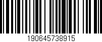 Código de barras (EAN, GTIN, SKU, ISBN): '190645738915'