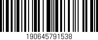 Código de barras (EAN, GTIN, SKU, ISBN): '190645791538'