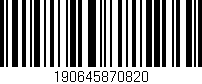 Código de barras (EAN, GTIN, SKU, ISBN): '190645870820'