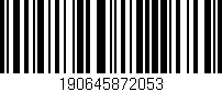 Código de barras (EAN, GTIN, SKU, ISBN): '190645872053'