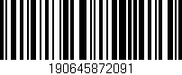 Código de barras (EAN, GTIN, SKU, ISBN): '190645872091'
