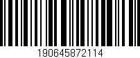 Código de barras (EAN, GTIN, SKU, ISBN): '190645872114'