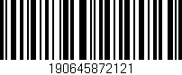 Código de barras (EAN, GTIN, SKU, ISBN): '190645872121'