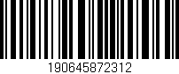 Código de barras (EAN, GTIN, SKU, ISBN): '190645872312'