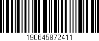 Código de barras (EAN, GTIN, SKU, ISBN): '190645872411'