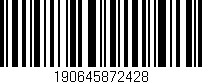 Código de barras (EAN, GTIN, SKU, ISBN): '190645872428'