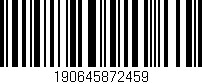 Código de barras (EAN, GTIN, SKU, ISBN): '190645872459'
