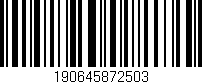 Código de barras (EAN, GTIN, SKU, ISBN): '190645872503'