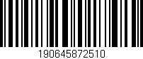 Código de barras (EAN, GTIN, SKU, ISBN): '190645872510'