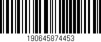 Código de barras (EAN, GTIN, SKU, ISBN): '190645874453'