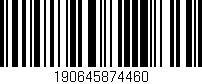 Código de barras (EAN, GTIN, SKU, ISBN): '190645874460'