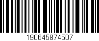 Código de barras (EAN, GTIN, SKU, ISBN): '190645874507'