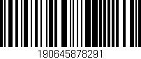 Código de barras (EAN, GTIN, SKU, ISBN): '190645878291'