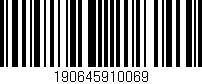 Código de barras (EAN, GTIN, SKU, ISBN): '190645910069'