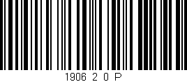 Código de barras (EAN, GTIN, SKU, ISBN): '1906_2_0_P'