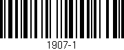 Código de barras (EAN, GTIN, SKU, ISBN): '1907-1'