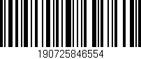 Código de barras (EAN, GTIN, SKU, ISBN): '190725846554'
