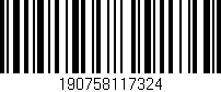 Código de barras (EAN, GTIN, SKU, ISBN): '190758117324'
