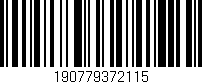 Código de barras (EAN, GTIN, SKU, ISBN): '190779372115'