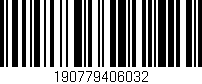 Código de barras (EAN, GTIN, SKU, ISBN): '190779406032'