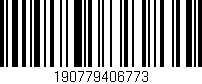 Código de barras (EAN, GTIN, SKU, ISBN): '190779406773'