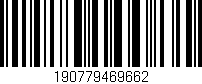 Código de barras (EAN, GTIN, SKU, ISBN): '190779469662'