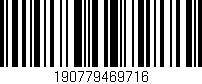 Código de barras (EAN, GTIN, SKU, ISBN): '190779469716'