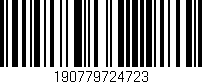 Código de barras (EAN, GTIN, SKU, ISBN): '190779724723'