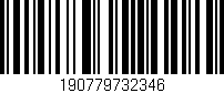 Código de barras (EAN, GTIN, SKU, ISBN): '190779732346'