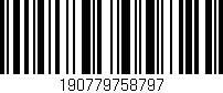 Código de barras (EAN, GTIN, SKU, ISBN): '190779758797'
