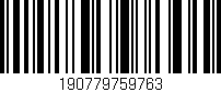 Código de barras (EAN, GTIN, SKU, ISBN): '190779759763'