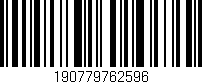 Código de barras (EAN, GTIN, SKU, ISBN): '190779762596'