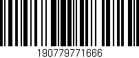 Código de barras (EAN, GTIN, SKU, ISBN): '190779771666'