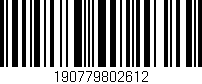 Código de barras (EAN, GTIN, SKU, ISBN): '190779802612'