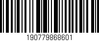 Código de barras (EAN, GTIN, SKU, ISBN): '190779868601'