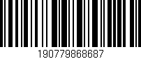 Código de barras (EAN, GTIN, SKU, ISBN): '190779868687'