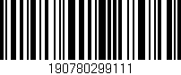 Código de barras (EAN, GTIN, SKU, ISBN): '190780299111'